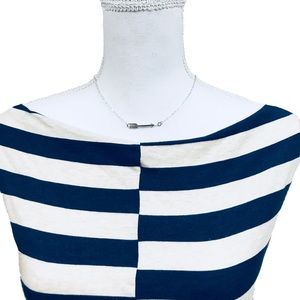 Silver Arrow charm 18” cable chain necklace